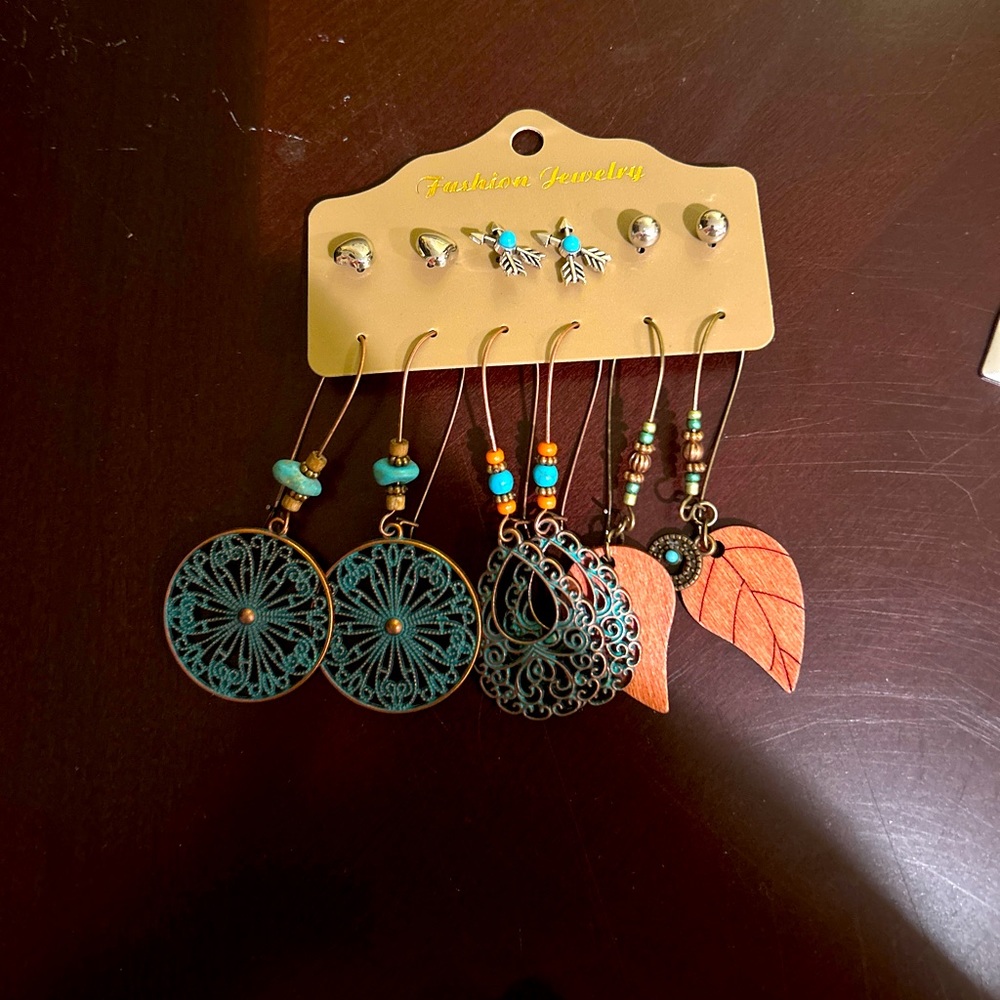 6 piece earring set